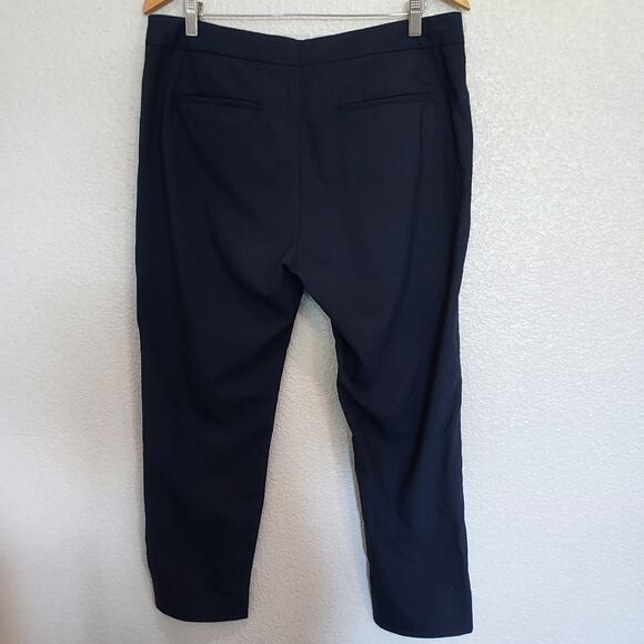 Everlane Navy Wool Blend Ankle Pants Size 12 - Picture 8 of 12